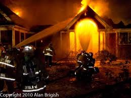 A house on fire on christmas Day - a true tragedy.  