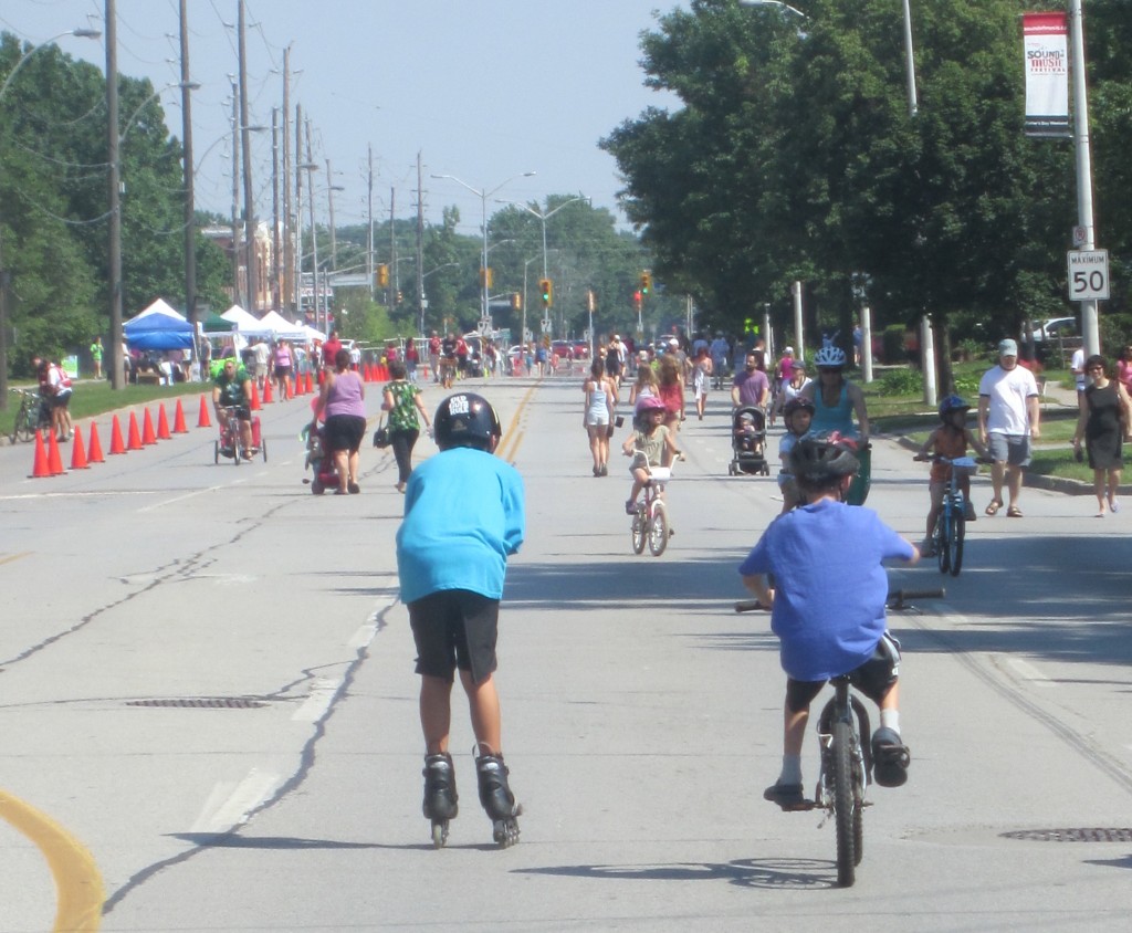 The streets weren't crowded but the turnout was worth holding the event again nest year. Next car free day will be downton July 15th.