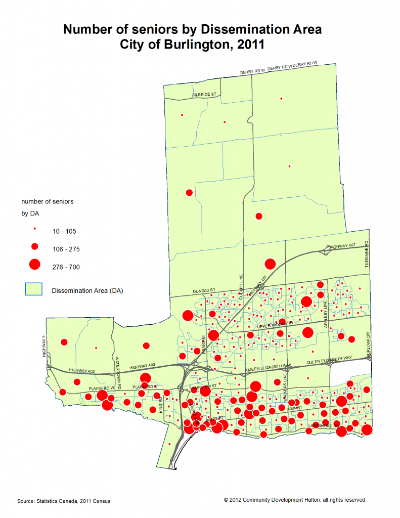 In 2011 more seniors were living north of the QEW but the services they require haven't moved with them - yet. The challenge for the city and the seniors community is to align the services with where seniors live in the city. 
