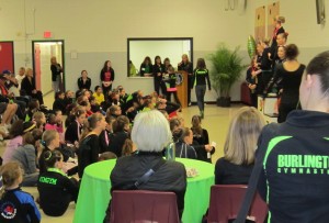 Members of the Burlington host club handed out the awards to their peers.