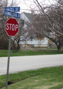 One of the six houses waiting for demolition in a neighbourhood that has been stable and secure sine the early 50’s