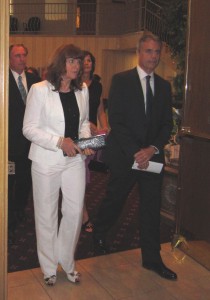 Mayor Rick Goldring and his wife lead the procession into the convention hall followed by Ron Foxcroft, 2011 Entrepreneur of the Year and his wife Marie.