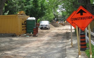 Holtby Street 2 trucks Getting in and out of the driveway when the street is under construction is a challenge. Holtby residents struggle with this one.