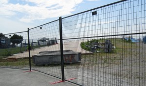 The first major task is the removal of tons of steel beams that are deficient.  Some of the beams that were never used are shown above.  Who will get the funds recovered from the sale of this scrap steel?