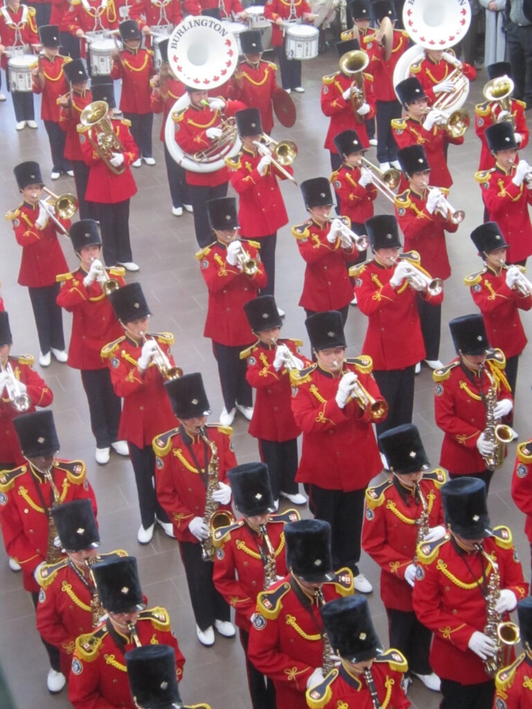 The Burlington Teen Tour Band took over the FAmily Room of the Burlington Performing Arts Centre the day the city turned the building over to the community.