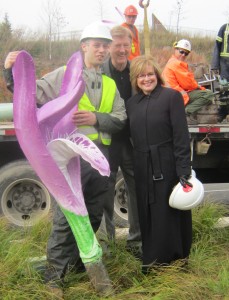 The placing of public art in the city has raised a lot of negative comment. Most people don't understrand why the sculture, a modernistic interpretation of orchids was installed in the middle of a busy road. There is a solution to this problem.