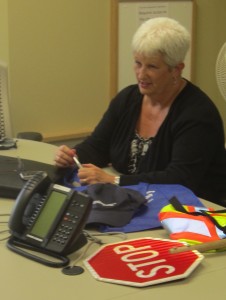 Christine Hopwood is the woman that ensures there is a crossing guard for your child at every school in the city.