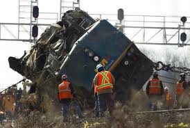 Three VIA employees,all engineers in the diesel pulling the train were killed in the accident.  Train is being righted for removal.