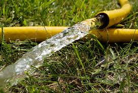 Hose with water coming out