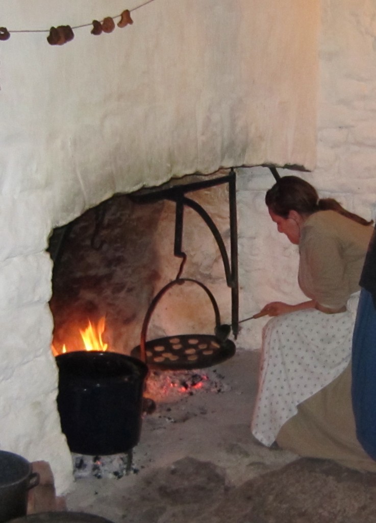 All the food was made on the premises using recipes from the period of time the Ireland Farm house was built.