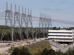 Nuclear plant with hydro towers