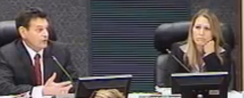 Councillor Meed Ward sit loking a little glum before she responds to Councillor Craven's personal attached and asks thathe stick to the issue and stop belitting residents, delegations and her as a council member.