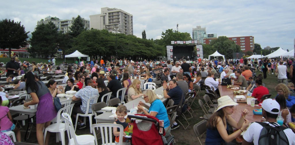 If you looked around there was still some sitting room.  The weather was close to perfect and the music was good - great way to bring a summer to a close.
