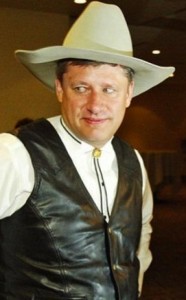 Stephen Harper in Calgary earlier in his career.
