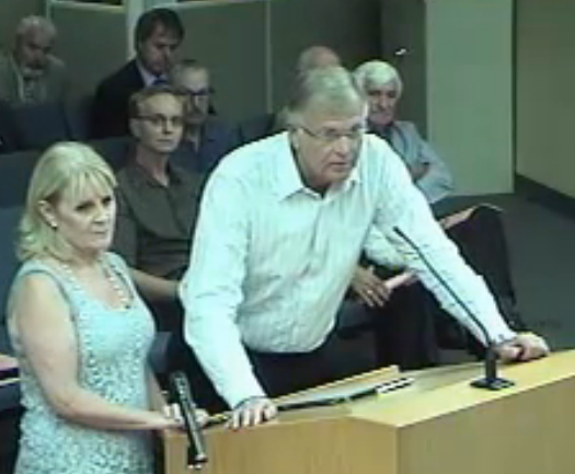 Swartz and Connell at council