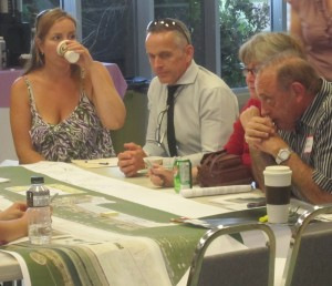 Nick Leblovic has been a part of civic life for a ong time.  He served as the Chair of the Waterfront Access Protection and Advisaory Committee/  Diane Leblovic once served as a school board trustee.  In this photograph Leblovic is seen on the right.