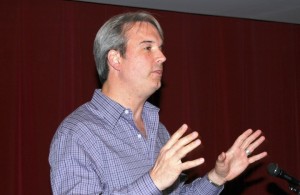Heagle hands out speaking