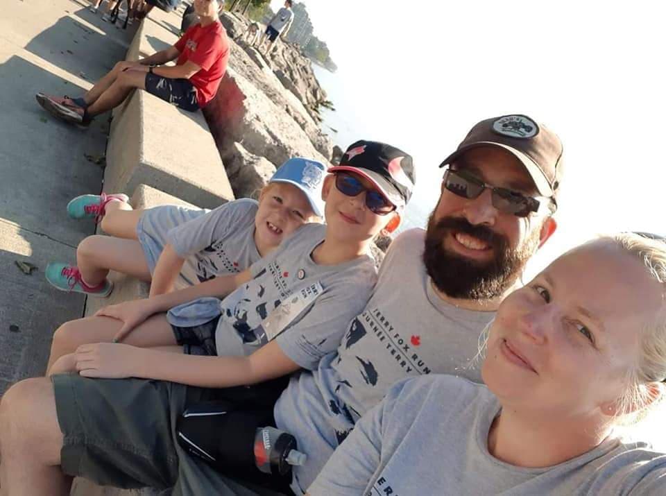 carden family on promenade