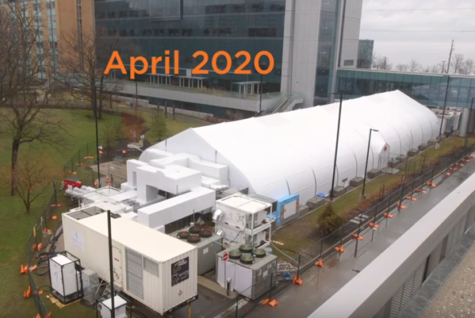 field hospital - installed April