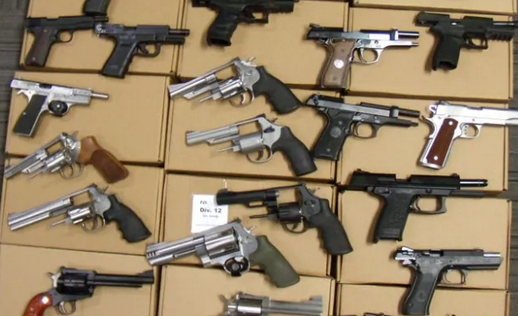 hand guns seized