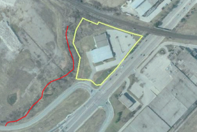 Walkers-North-Service-location-aerial with creek border