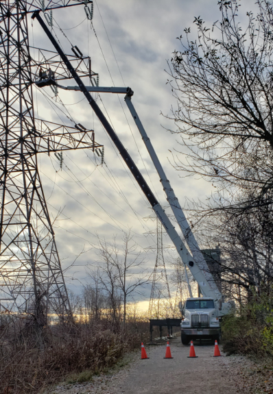 hydro work - insulator repair