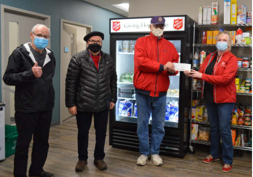 Bowker - Lions - Food bank - cheque