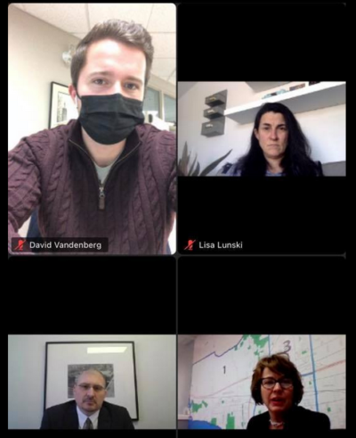 Vandenberg on zoom call
