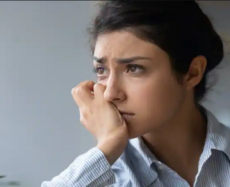 anxious person