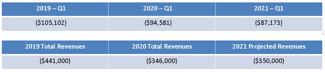 business license revenue May5-21