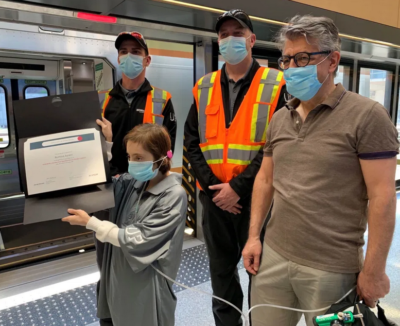 metrolinx girl with her dad