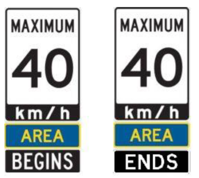 speed limit signs
