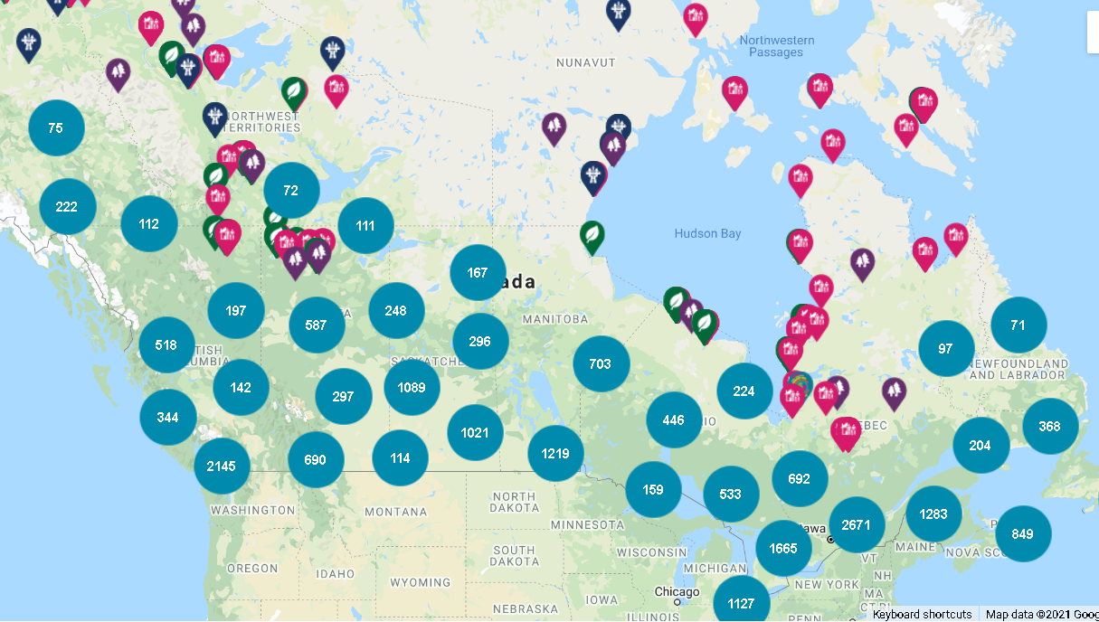 Infrastructure map