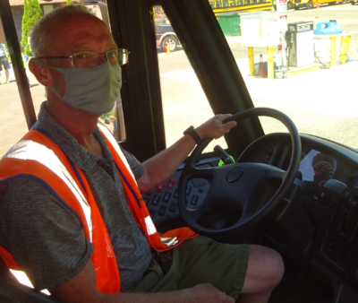 Kevin Bergman at the wheel