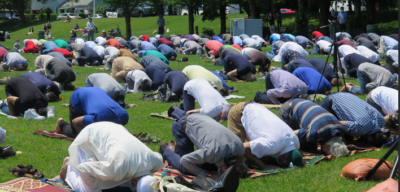 Muslims in prayer