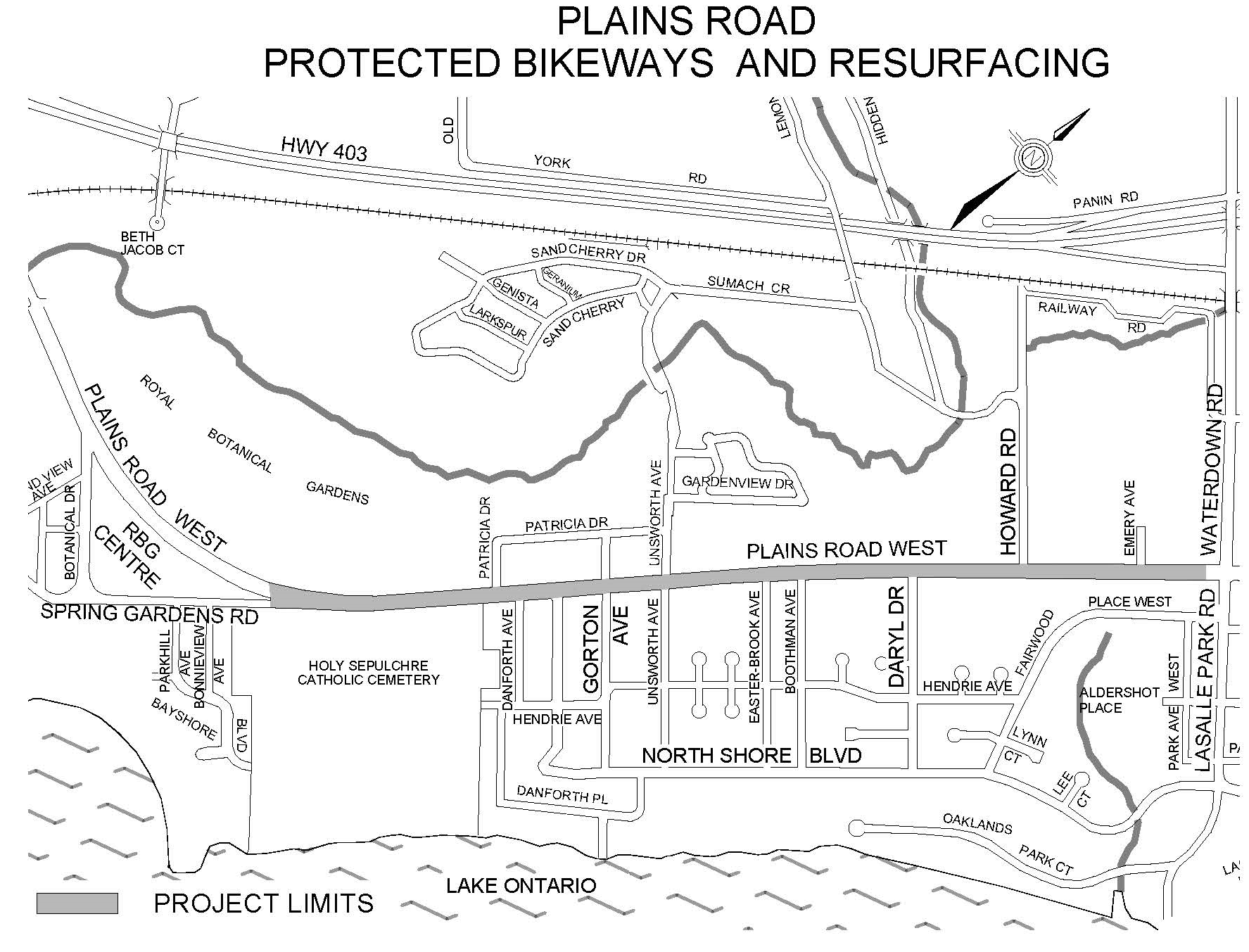 Plaind Rd bike lanes