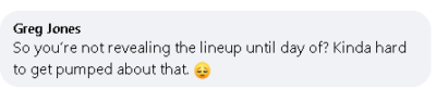 Comment on July 1st event