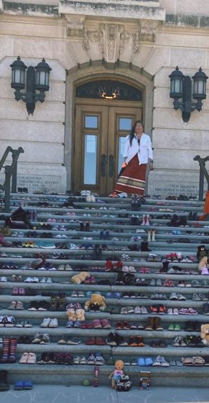 shoes on steps