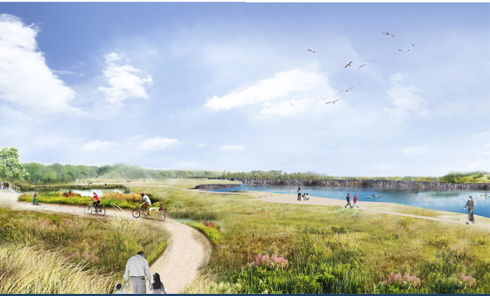 16 Rendering of bowl Golf club or main quarry