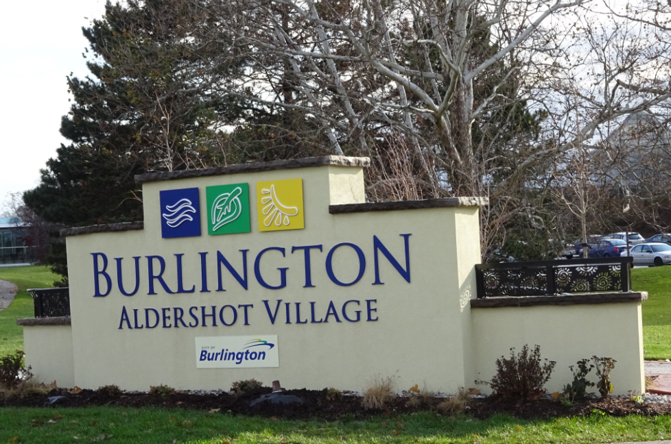 Aldershot Village sign Plains Rd