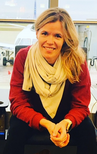 Ashley at airport