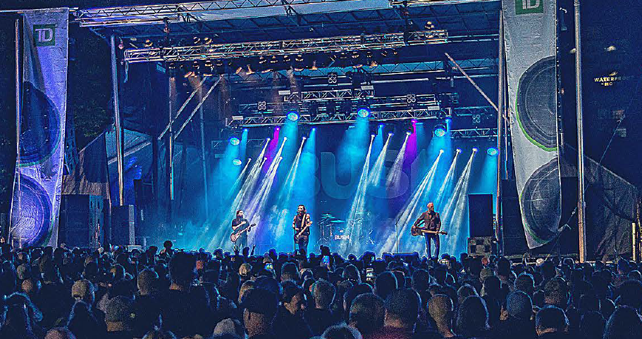 Band on stage