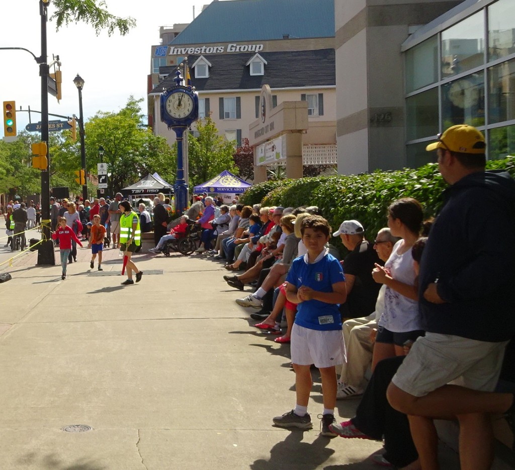 Bed race - side walk crowds