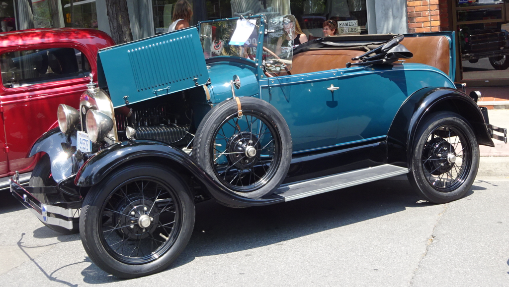 Blue roadster