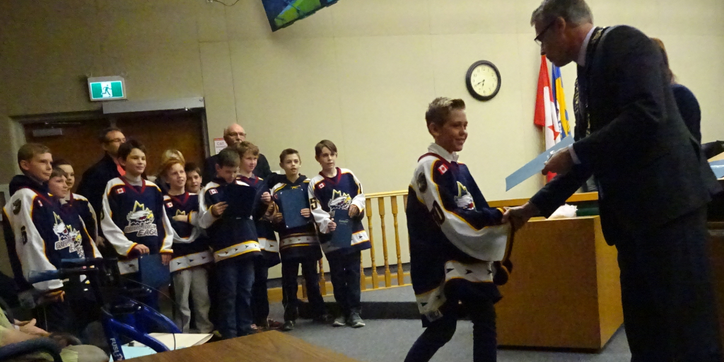 Boys at Giving Back presentation