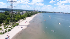 Burlington Beach aerial