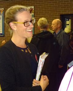 CFUW Gould with voter