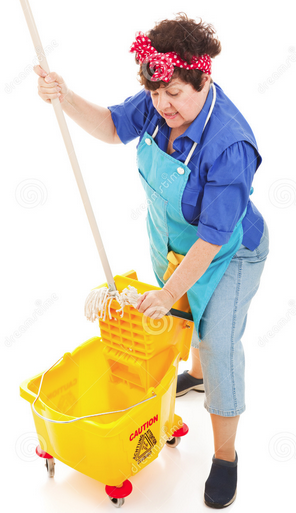 Cleaning lady