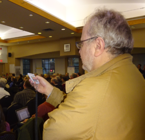 Clicker being used