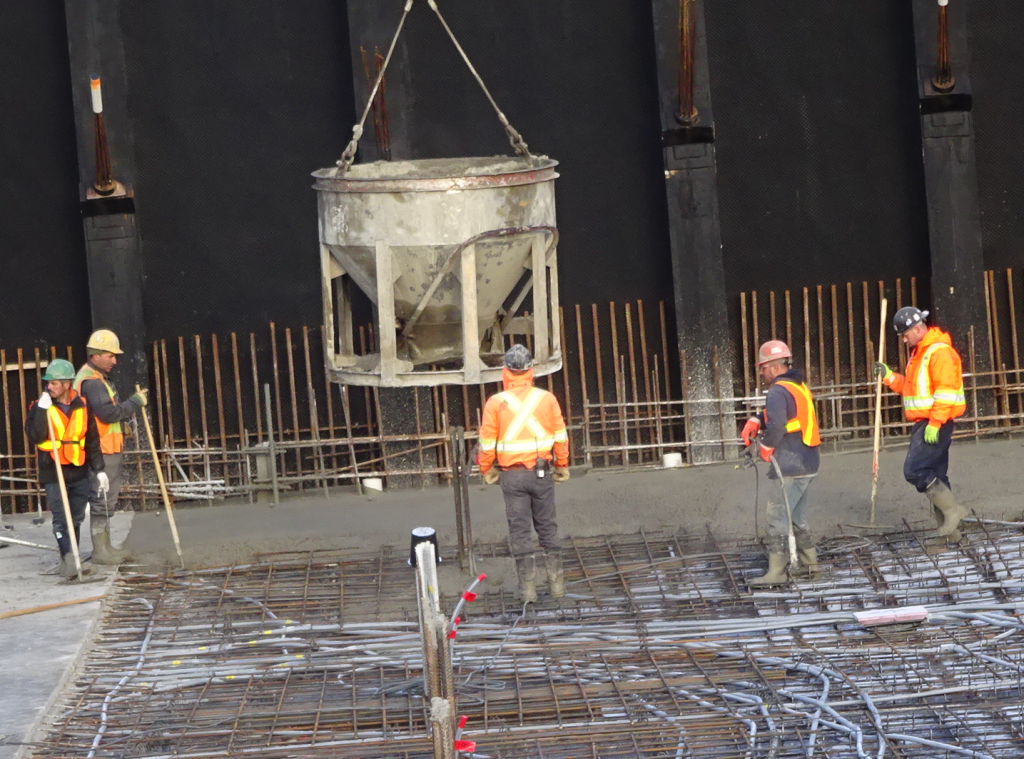 Concrete pour tower c